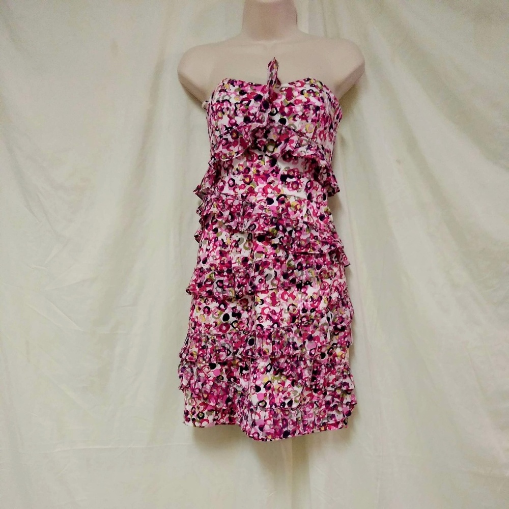 Cynthia Steffe Glossy Bubble Strapless Dress 8